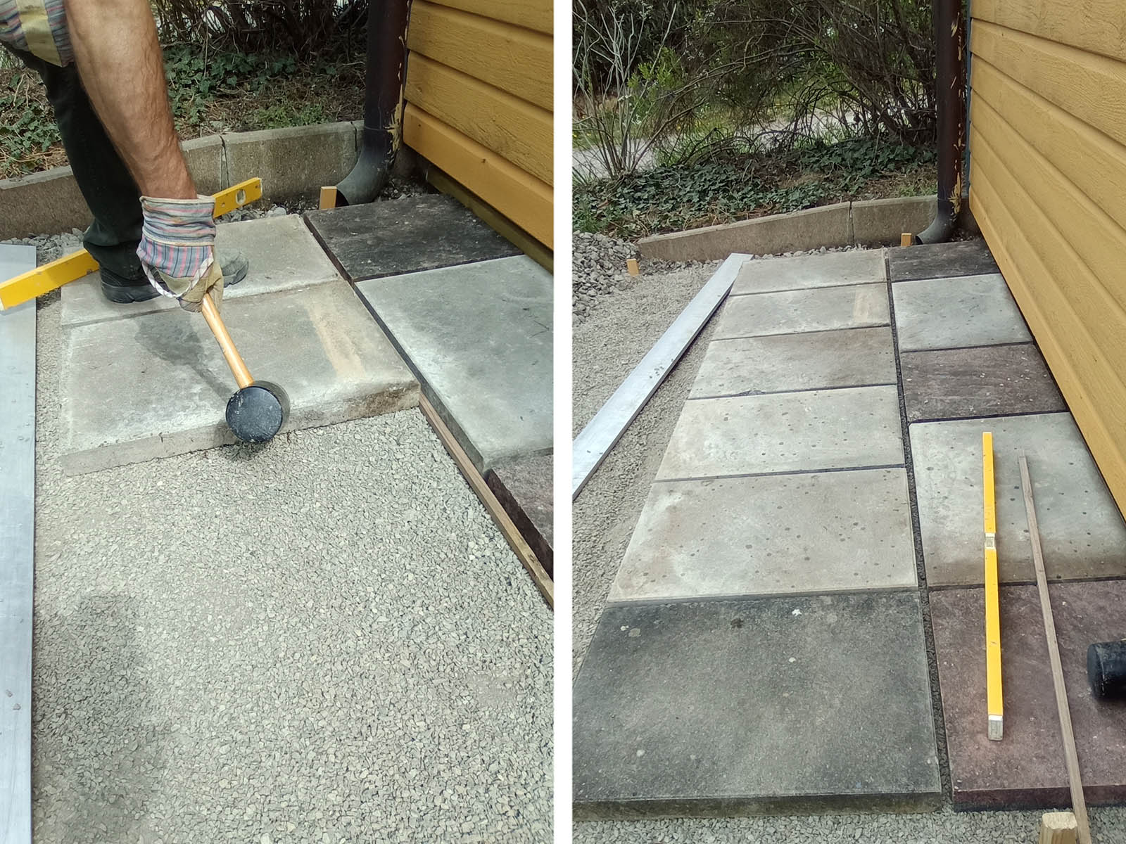 garten-tom kleine terrasse platten verlegen