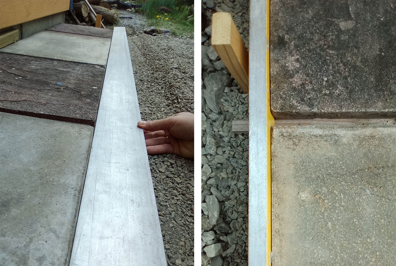 garten-tom kleine terrasse platten ausrichten